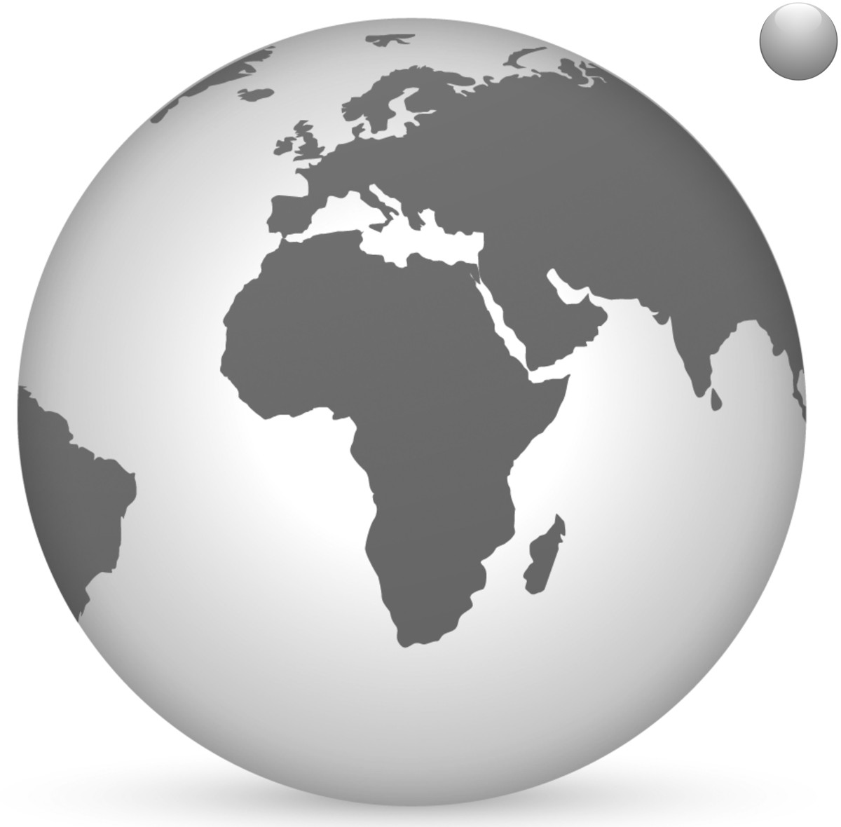 A sphere of the Earth's water relative to the Earth's size